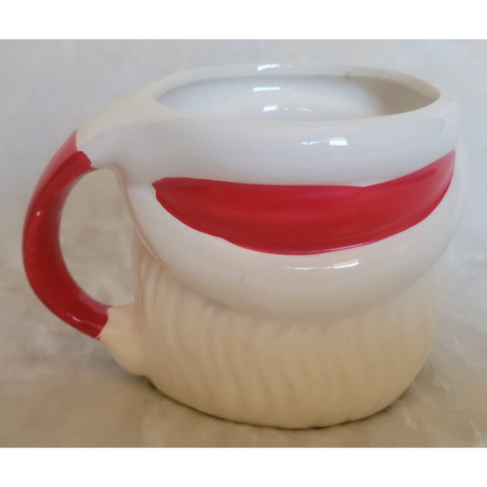 Vintage 1950s Santa Clause Mug Japan Christmas Holiday Ceramic Coffee Cup Head - Picture 3 of 6